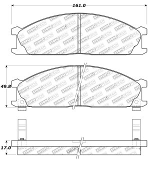 Nissan Urvan Brake Pads - Front - Stoptech - OE-Style (Street Touring) - `00-`01