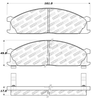 Nissan Urvan Brake Pads - Front - Stoptech - OE-Style (Street Touring) - `00-`01