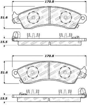 Ford Mustang Brake Pads - Stoptech - ST Street - `94-`04