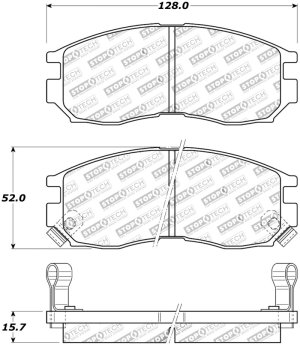Chrysler Sebring Brake Pads - Front - Stoptech - Street Touring - `95-`05