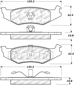 Dodge Stratus Brake Pads - Stoptech - Street Touring - `95-`06