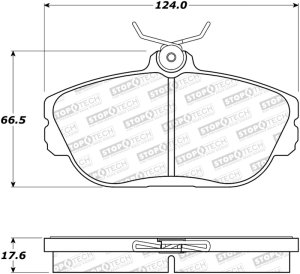 Ford Taurus Brake Pads - Front - Stoptech - Street - `93-`00