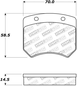 Ford Mustang Brake Pads - Stoptech - Street Touring - `94-`04
