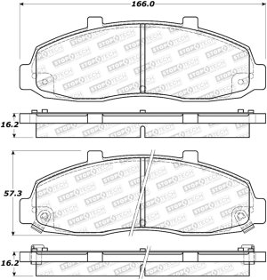 Lincoln Blackwood Brake Pads - Stoptech - Street - `02-`03