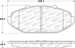 Ford Crown Victoria Brake Pads - Stoptech - Street - `98-`02