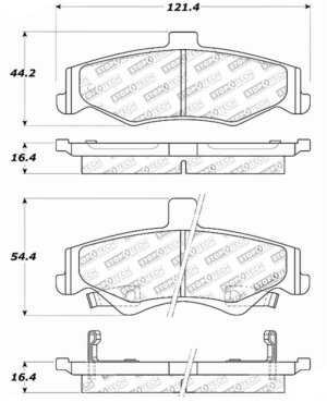 Chevrolet Camaro Brake Pads - Stoptech - ST Street - `98-`02 Chevrolet Camaro Brake Pads - Stoptech - ST Street - `98-`02