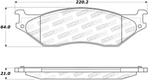 Ford E-550 Econoline Super Duty Brake Pads - Stoptech - Street - 2002
