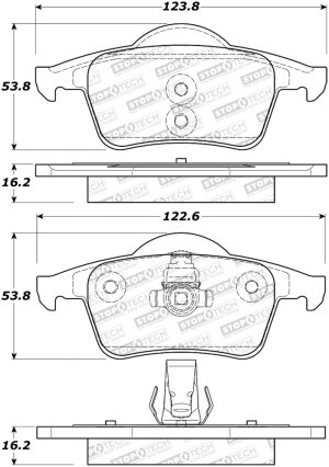 Volvo V70 Brake Pads - Rear - Stoptech - ST Sport - `99-`07