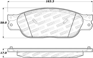Ford Thunderbird Brake Pads - Stoptech - Street - `02-`05