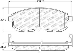 Nissan Sentra Brake Pads - Front - Stoptech - Street Touring - `11-`19