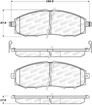 Nissan Xterra Brake Pads - Stoptech - Street - `00-`04