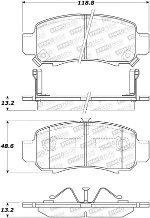 Honda Insight Brake Pads - Stoptech - Street - `00-`06