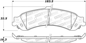 Cadillac Escalade Brake Pads - Stoptech - Street with Shims and Hardware - `02-`06