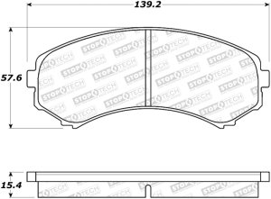 Honda Passport Brake Pads - Stoptech - Street - 2002