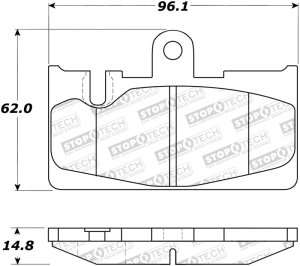 Lexus LS430 Brake Pads - Rear - Stoptech - Street - `01-`06