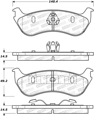 Ford Explorer Brake Pads - Stoptech - Street - `02-`05