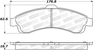 Buick Rainier Brake Pads - Stoptech - Street - `04-`05