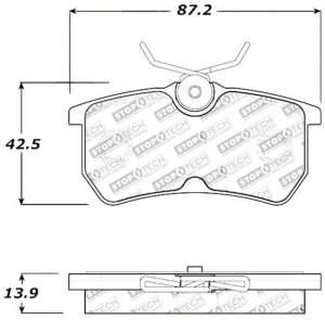 Ford Fiesta Brake Pads - Stoptech - Street Touring - `14-`19 Ford Fiesta Brake Pads - Stoptech - Street Touring - `14-`19