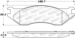 Dodge Ram 1500 Brake Pads - Stoptech - Street - `02-`05