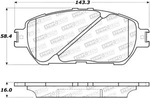 Lexus ES330 Brake Pads - Stoptech - Street - `04-`06