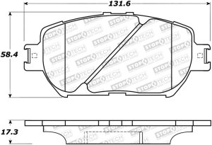 Lexus GS300 Brake Pads - Stoptech - Street Brake Pads - 2006