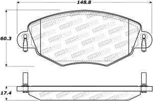 Ford Mondeo Brake Pads - Stoptech - Street with Shims - `01-`08