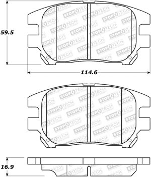 Lexus RX300 Brake Pads - Stoptech - Street - `02-`03