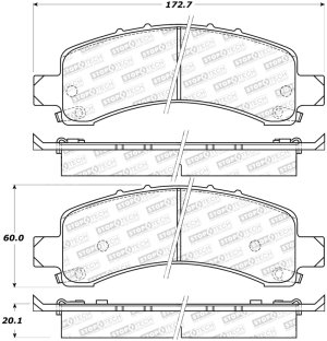 GMC Savana 3500 Brake Pads - Stoptech - Street - `03-`19