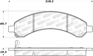 GMC Savana 3500 Brake Pads - Stoptech - Street - `03-`08