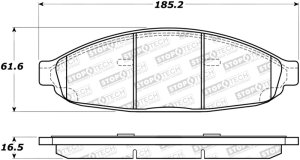 Chrysler Pacifica Brake Pads - Stoptech - Street - `04-`08