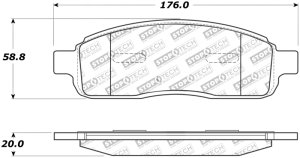 Ford F-150 Brake Pads - Front - Stoptech - Street Touring - `04-`08