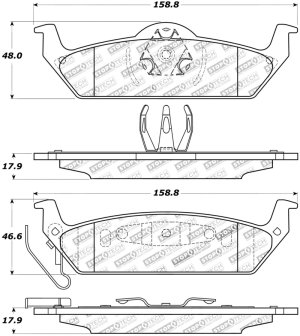 Ford Lobo Brake Pads - Rear - Stoptech - Street Touring - `03-`15