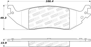 Ford E-150 Brake Pads - Stoptech - Street with Shims and Hardware - `04-`06