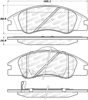 Kia Spectra5 Brake Pads - Stoptech - Street - `05-`09