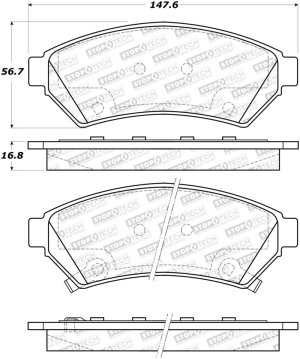 Chevrolet Uplander Brake Pads - Stoptech - Street - `05-`09