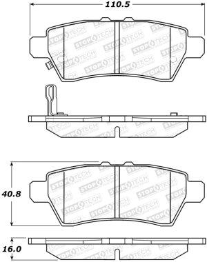 Nissan Pathfinder Brake Pads - Stoptech - Street - `04-`12