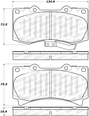 Hummer H3 Brake Pads - Stoptech - Street with Shims and Hardware - `06-`10