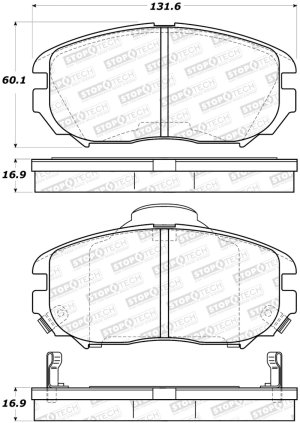 Hyundai Azera Brake Pads - Stoptech - StopTech Street - `06-`11