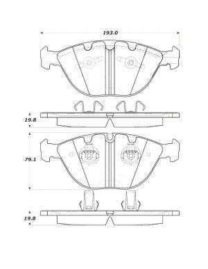 BMW M6 Brake Pads - Front - Stoptech - Street Touring - `06-`11 BMW M6 Brake Pads - Front - Stoptech - Street Touring - `06-`11