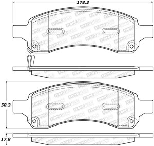 Saab 9-7x Brake Pads - Stoptech - OE-Style - `06-`09