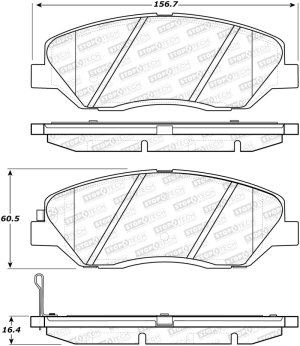 Hyundai Entourage Brake Pads - Stoptech - ST Street - `06-`09