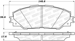 Scion iM Brake Pads - Stoptech - ST Street - 2016