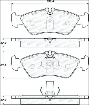 Dodge Sprinter 2500 Brake Pads - Stoptech - ST Street - `02-`06