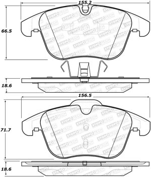 Volvo V60 Brake Pads - Stoptech - Street - `15-`18