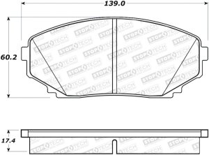 Lincoln MKX Brake Pads - Stoptech - Street Brake Pads - `07-`15