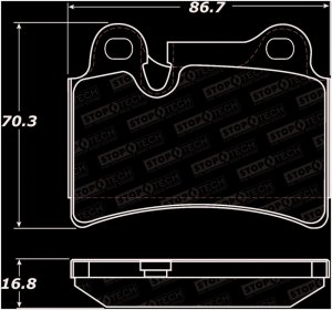 Volkswagen Touareg Brake Pads - Stoptech - Street - `06-`10