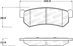 Chevrolet Optra Brake Pads - Front - Stoptech - Street Brake Pads with Shims and Hardware - `07-`10