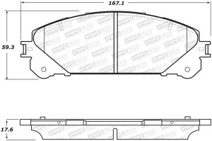 Toyota Highlander Brake Pads - Front - Stoptech - ST Sport - `08-`19 Toyota Highlander Brake Pads - Front - Stoptech - ST Sport - `08-`19
