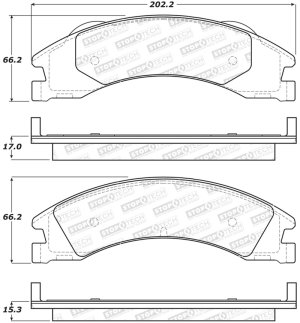 Ford E-150 Brake Pads - Front - Stoptech - Street - `12-`19