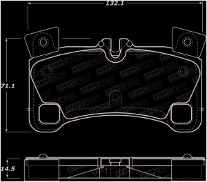 Volkswagen Touareg Brake Pads - Front - Stoptech - Street - `08-`09
